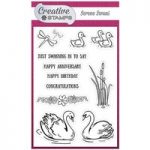 Creative Stamps A6 Stamp Set Serene Swans | Set of 11