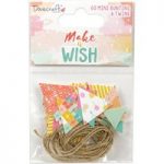 Dovecraft Make A Wish Mini Bunting & Twine | Pack of 60