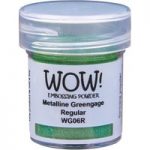 WOW! Metalline Embossing Powder Greengage Regular | 15ml Jar