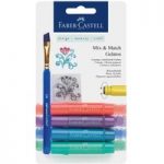 Faber Castell Gelatos Water-soluble Crayon Set Metallic | Set of 6