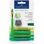 Faber Castell Gelatos Water-soluble Crayon Set Green | Set of 6