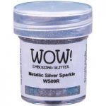 WOW! Embossing Glitter Metallic Silver Sparkle Regular | 15ml Jar