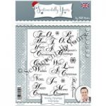 Phill Martin Sentimentally Yours A5 Stamp Set Stately Christmas Sentiments | Set of 14