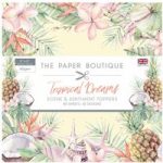 Paper Boutique 5in x 5in Pad Scene & Sentiments Toppers 160gsm 80 Sheets | Tropical Dreams