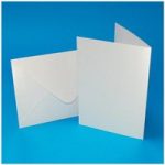 Craft UK Centura Pearl C6 Card Blanks & Envelopes White | Pack of 20