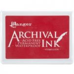 Ranger Archival Ink #0 Pad | Vermillion