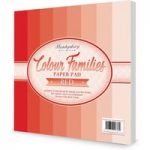 Hunkydory Paper Pad Colour Families in Red | 48 Sheets