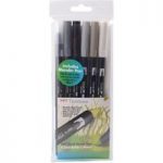 Tombow ABT Dual Brush Pen Grey | Set of 6