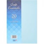 Craft UK Essentials A4 Card Baby Blue | 20 pack