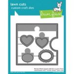Lawn Fawn Die Set Reveal Wheel Square Add-On Set of 5 | Lawn Cuts Custom Craft