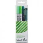 Copic Doodle Marker Pen Set Pack Green | Set of 4
