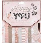 Dovecraft Premium Paper Pad Happy You 8in x 8in FSC | 36 Sheets