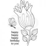Woodware Clear Stamp Set Bold Blooms Quincy