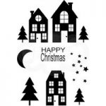 Woodware Polymer Stamp Clear Singles Christmas Street | Set of 10