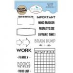 Elizabeth Craft Designs Stamp Set Planner Essentials Bullet Journaling #2 | Set of 14
