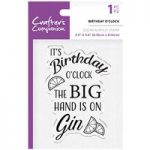 Crafter’s Companion Clear Acrylic Stamp Birthday O’Clock