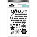Craftwork Cards A6 Stamp Set Daisy Ditsy and Dotty | Set of 30