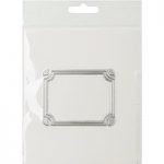 CraftStash Metal Hot Foil Stamp Rectangle Frame | 58mm x 73mm