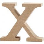 Creativ MDF Letter Lowercase X 8cm x 2cm