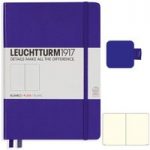 Leuchtturm1917 Purple Medium Notebook & Pen Loop Bundle | Plain