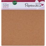 Papermania 8in x 8in Recycled Kraft Cards and Envelopes (Pack of 6)