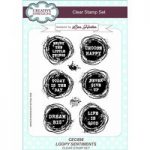 Creative Expressions Lisa Horton Loopy Sentiments A5 Clear Stamp Set