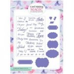 Card Making Magic Die & Stamp Set Sentiments Set of 41 by Christina Griffiths
