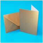 Craft UK Centura Pearl C6 Card Blanks & Envelopes Rose Gold | Pack of 20