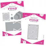 Bright Rosa Hexagon Card & Snowflake Panel Die Set Bundle