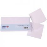 Craft UK 4inx4in Card Blanks & Envelopes White | 50 pack