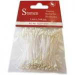 Crafts Too Stamens Pearlized White 1mm | Pack of 144