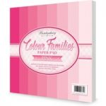 Hunkydory Paper Pad Colour Families in Pink | 48 Sheets