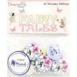 Dovecraft Premium Fairy Tales Wooden Buttons | Pack of 16