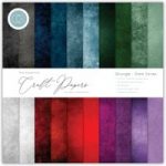 Craft Consortium The Essential Craft Papers 12in x 12in Grunge Dark Tones | 30 Sheets