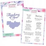 Card Making Magic Thinking Of You Sentiment Lacey Collection Die & Stamp Bundle