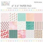 Simply Creative Paper Pad Tropicana 6in x 6in FSC | 30 Sheets
