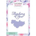 Card Making Magic Die Set Thinking Of You Sentiment Lacey Collection Set of 2 by Christina Griffiths