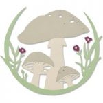 Sizzix Thinlits Die Mushroom Wreath by Jessica Scott