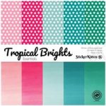 Sticker Kitten Essentials Paper Pad Tropical Brights 6in x 6in | 30 Sheets