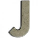 Concrete Letter Small Size J | 5cm