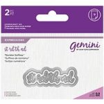 Gemini Die Set Expressions Number Suffixes | Set of 2