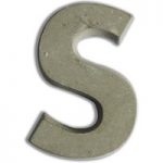 Concrete Letter Small Size S | 5cm