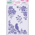 Card Making Magic Stencil Bird & Blooms 5in x 7in by Christina Griffiths