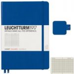 Leuchtturm1917 Royal Blue Medium Notebook & Pen Loop Bundle | Squared