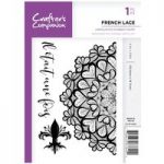 Crafter’s Companion A6 Rubber Stamp French Lace | Parisian Chic Collection