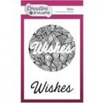 Creative Stamps A6 Stamp Wishes Sentiment Set of 2 | Focal Stamps Collection