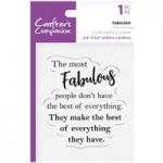Crafter’s Companion Clear Acrylic Stamp Fabulous