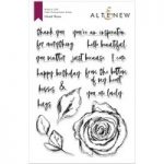 Altenew Stamp Set Inked Rose | Set of 16