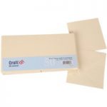 Craft UK 5inx5in Card Blanks & Envelopes Ivory | 50 pack