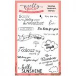 Pretty Quick Weather Panels A6 Stamp Set Sentiment Set of 15 | Scene Builder Collection